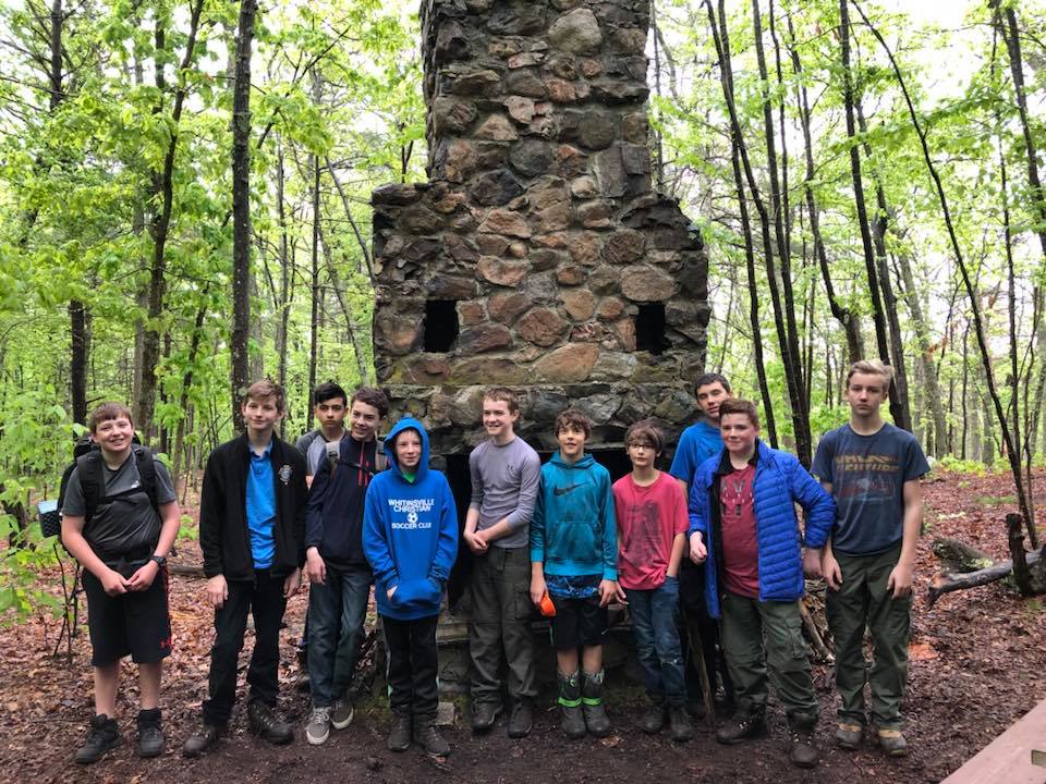 Troop 1 group photo from a past outing.