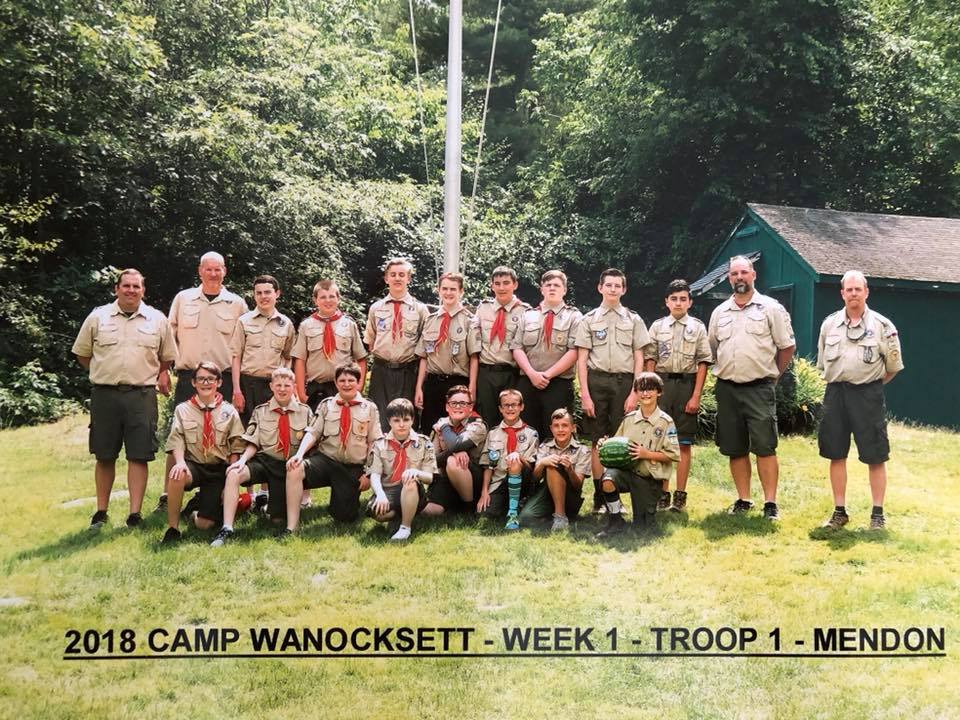 Troop 1 recent group photo.