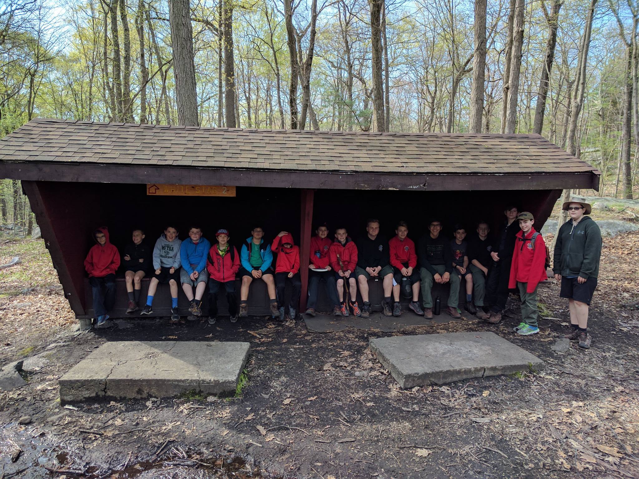 Troop 1 group photo from camporee prep.