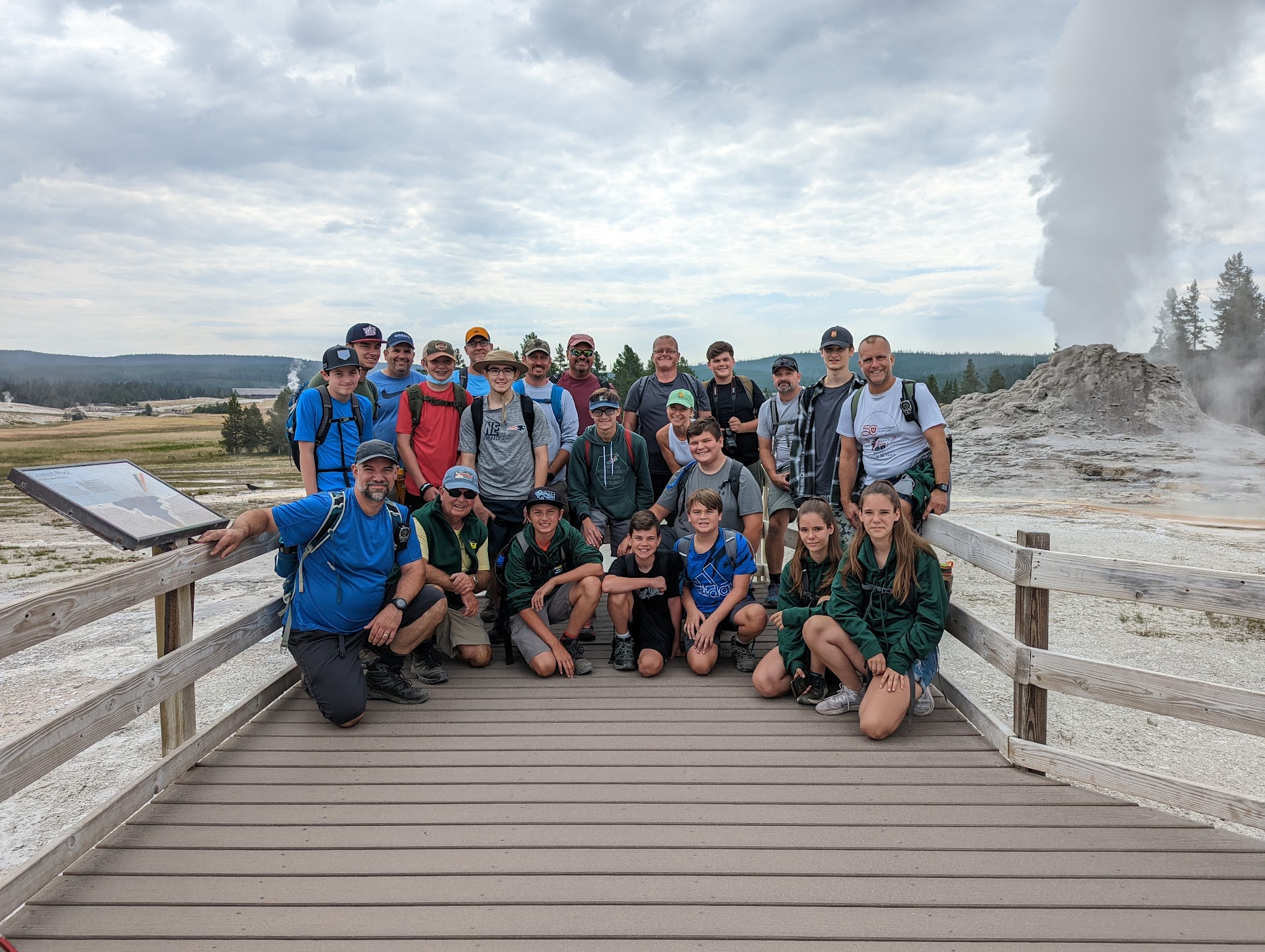 Troop 1 group photo from August 2022.